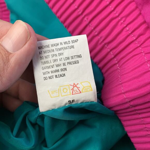 Vintage 90s Columbia Jacket Women’s XL Radial Sleeve Windbreaker Ski 100% Nylon - Picture 5 of 14